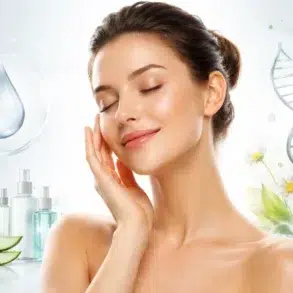 Aiotechnical.com health and beauty skincare and wellness routine illustration