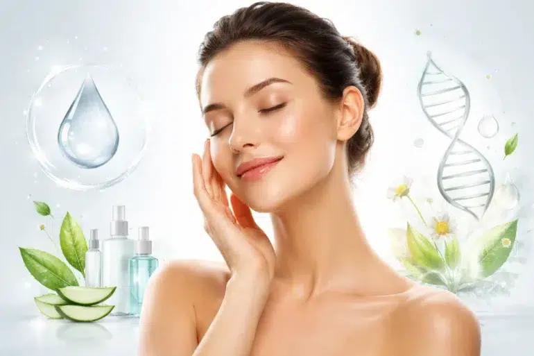 Aiotechnical.com health and beauty skincare and wellness routine illustration