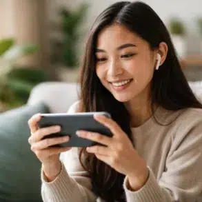 Aiyifan streaming platform displayed on TV and mobile devices for Asian entertainment viewers