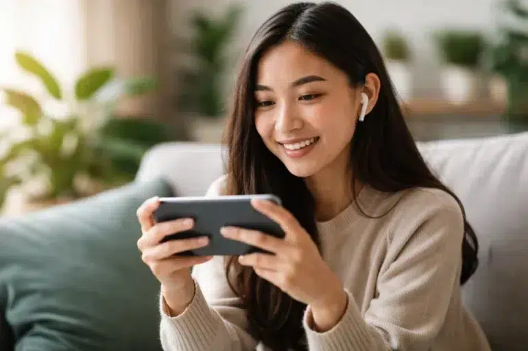 Aiyifan streaming platform displayed on TV and mobile devices for Asian entertainment viewers