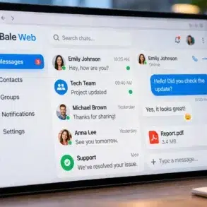 Bale Web messaging platform interface on desktop browser