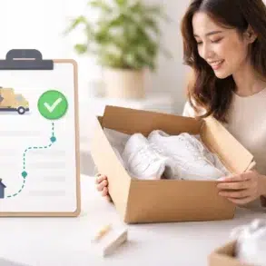 BestShoeSeverShop Order Status tracking page showing shoe order delivery updates