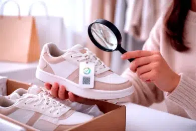 BestShoeSeverShop Product Authenticity verification showing real vs fake shoe quality comparison