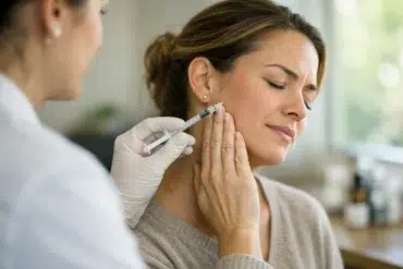 Botox for TMJ treatment targeting jaw muscles to reduce pain, clenching, and facial tension