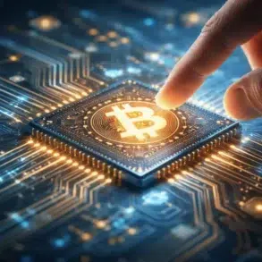 Cryptonewzhub.com computer crypto computing system and blockchain concept illustration