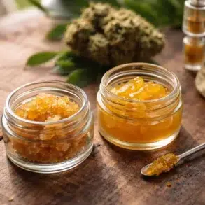 Cured Resin vs Live Resin comparison showing differences in taste, terpene retention, potency, and price