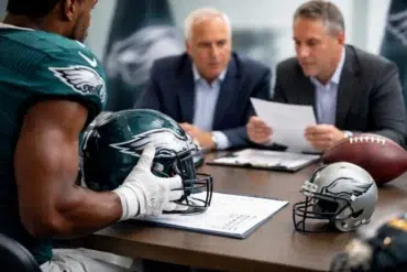 Eagles Rookie Trade Attempt NFL player during training camp discussion