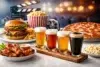 Flix Brewhouse Round Rock menu highlights with burgers, pizza, and craft brews