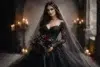 Gothic Wedding Dresses in black lace, Victorian silhouettes, corset bodices, and dark romantic bridal styles