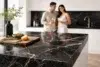 Granito Negro Brasil black granite countertop in modern kitchen design