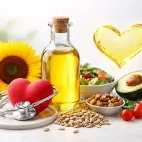 High Oleic Sunflower Oil used in a healthy meal to support heart health and daily nutrition