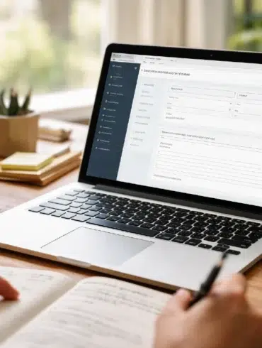 Integra Web Form Notes workflow example in enterprise web application