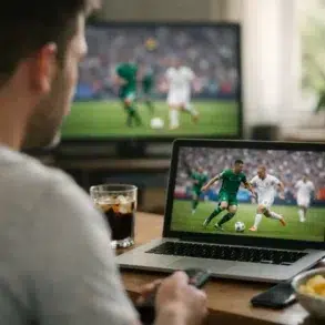 Koora Live screen showing today’s live soccer matches and scores