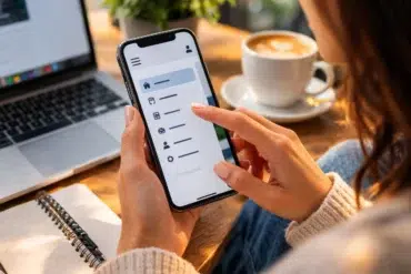 Mmfsl Web Mobile Menu navigation interface on smartphone