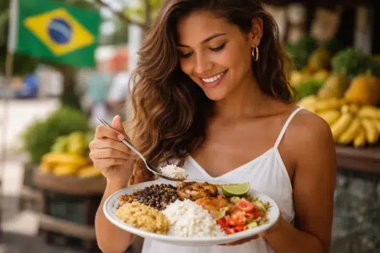 Qual Alimento Mais Consumido No Brasil rice and beans traditional Brazilian meal