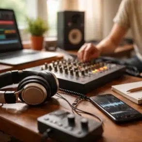 Reelleak.com audio platform showcasing digital sound technology and trends