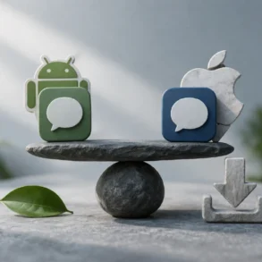 Rel Chat download options on Android and iPhone with app store availability and mobile chat features