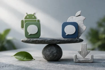 Rel Chat download options on Android and iPhone with app store availability and mobile chat features