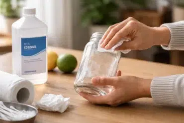 Rubbing alcohol for sticker residue cleaning sticky surface easily