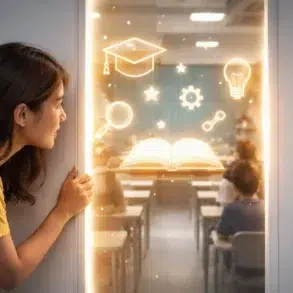 Secret Class online learning dashboard showing hidden student features like progress tracking, alerts, analytics, and accessibility tools