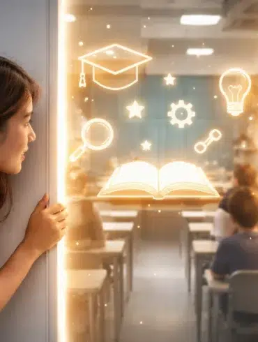 Secret Class online learning dashboard showing hidden student features like progress tracking, alerts, analytics, and accessibility tools