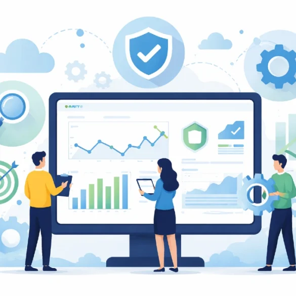 Sitewatch Web dashboard showing uptime, SSL checks, DNS validation, and security header analysis