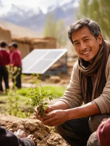 Sonam Wangchuk's Contributions to Social Causes through education reform, sustainability, and grassroots community change in Ladakh