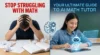 Split image showing a frustrated student struggling with math and a student using an AI math tutor on a tablet.