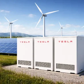 Tesla China Battery Project Renewable Energy large scale battery storage facility supporting renewable power grid