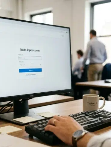 Trade.Topbos.com login dashboard for online trading account access
