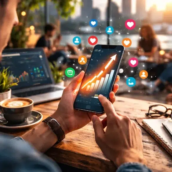 Turuncutakipci Com App interface showing social media follower growth dashboard