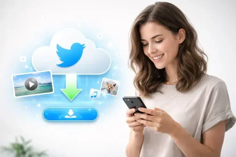 Twi-Dl.net website tool used to download Twitter media videos online