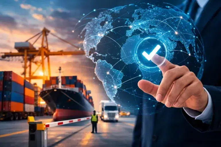 Web Gümrük digital customs platform interface for online trade management