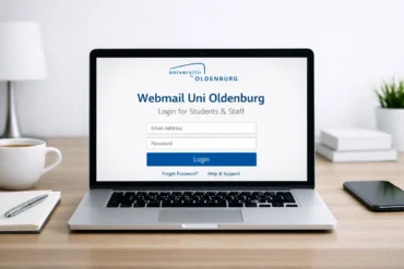 Uni Oldenburg login page with student and staff sign-in steps