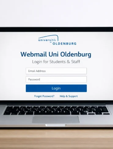 Uni Oldenburg login page with student and staff sign-in steps