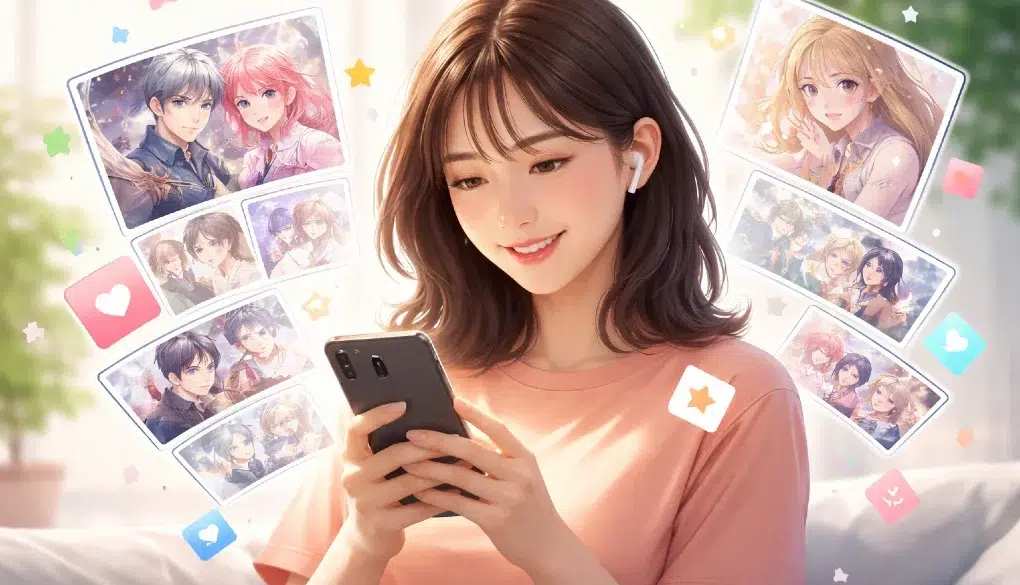 Kaliscan online reader interface on a mobile device for manga and manhwa fans