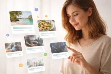 your topics multiple stories shown in a personalized digital content feed on mobile
