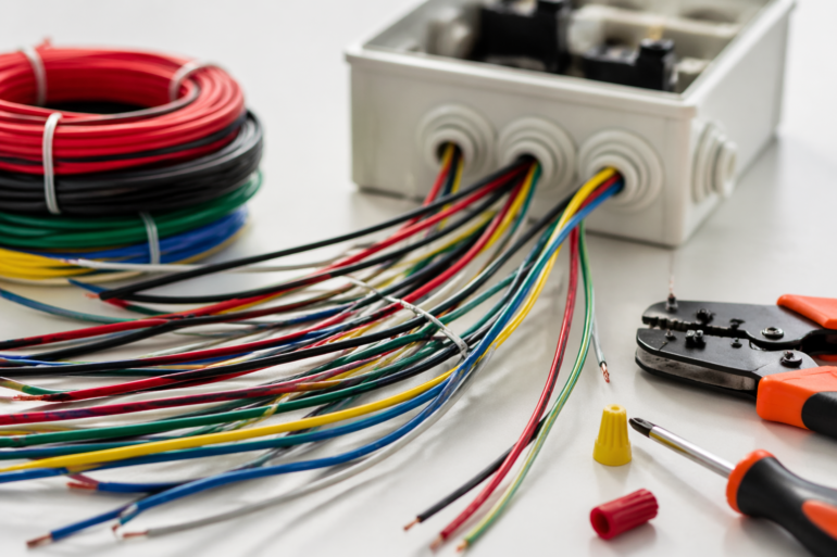 22 AWG Wire used in electronics, thermostat wiring, and low-voltage housing projects