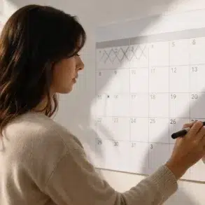 Calendar showing the exact date and weekday for 4 Weeks From Now
