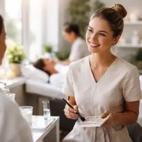 Beauty Therapist Jobs in a modern spa and skincare career setting