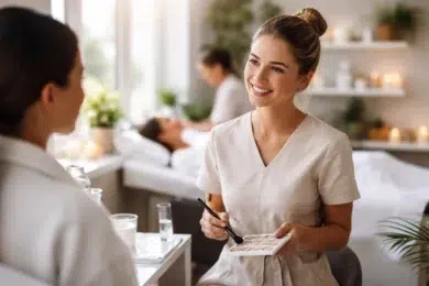 Beauty Therapist Jobs in a modern spa and skincare career setting