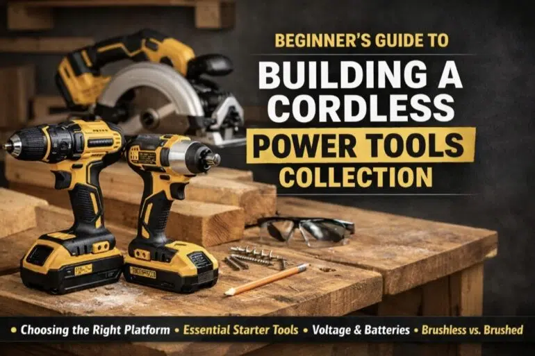 Begin your DIY journey with the ultimate beginner’s guide to building a cordless power tools collection—covering the right platform, essential starter tools, voltage & batteries, and brushless vs. brushed motors!