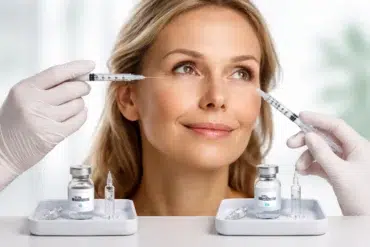 Botox Around Eyes vs filler treatment comparison for crow’s feet and under-eye wrinkles
