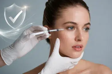 Botox Around Eyes treatment consultation discussing safety, risks, crow’s feet, and expert injector advice