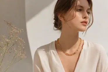 Cable Chain Necklace styled with casual everyday fashion outfits