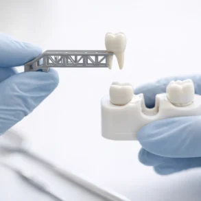Cantilever Bridge Dental restoration replacing a missing tooth with support from one adjacent tooth