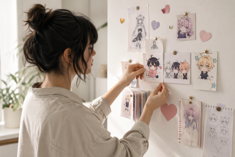 Dojen Moe concept showing anime-inspired digital pop culture, fandom creativity, and character-centered online trends