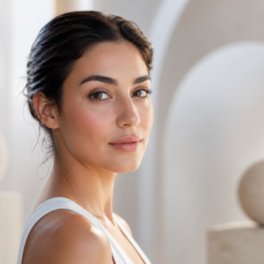Facial Balancing treatment consultation showing natural facial harmony and profile proportion