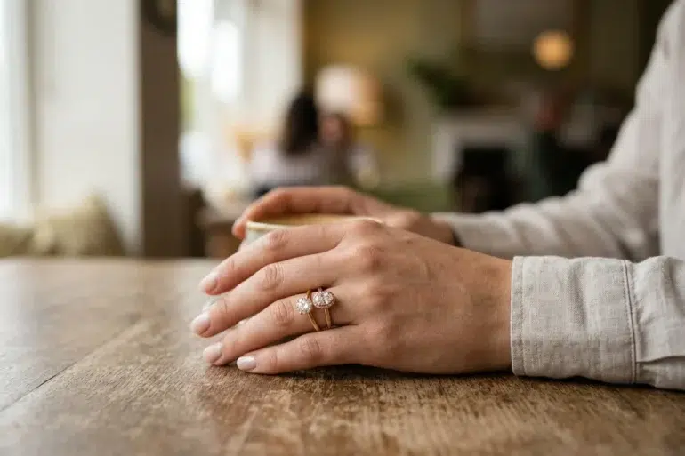 Gold and Rose Gold Engagement Rings in modern and classic engagement ring settings