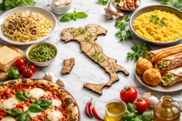 However Italian Cuisine is Best Identified by Individual Regions through signature dishes from Sicily, Tuscany, Campania, Lombardy, and beyond
